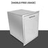 Karpevta W20H29.5D23.8 Inches Built-in Double Trash Drawer with Handle