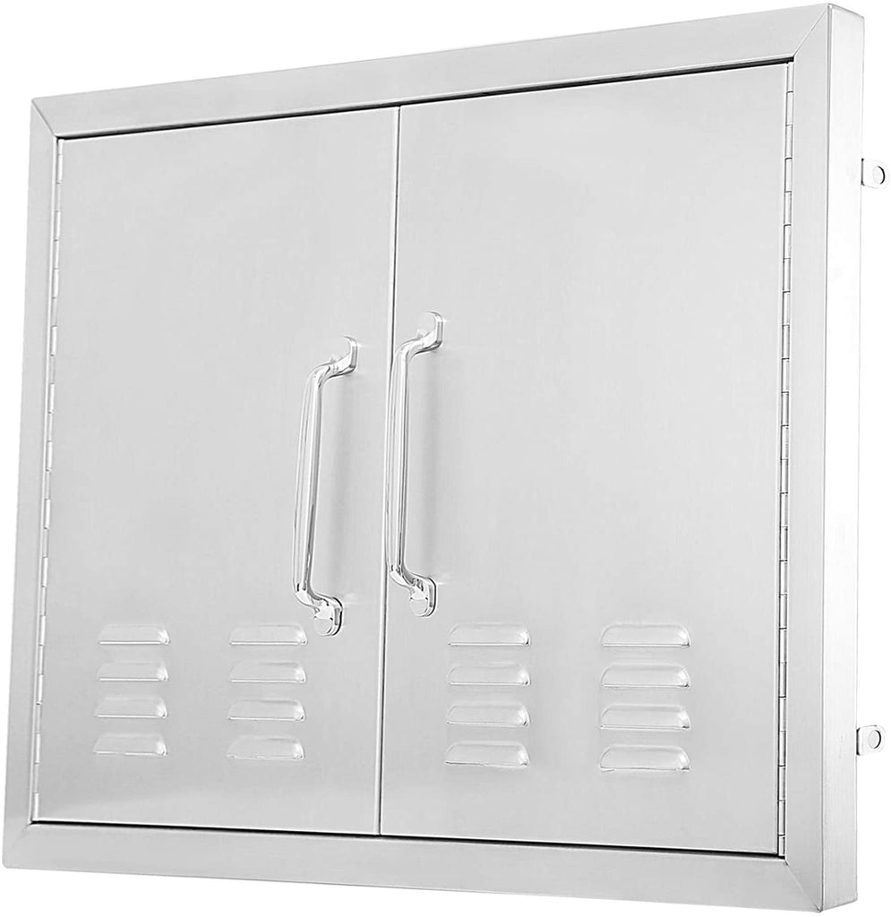Karpevta  30W X 21H Inches Access Door with Vents 304 Stainless Steel Outdoor Kitchen BBQ Door