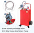 Karpevta 30 Gallon Gas Caddy with Pump 4 Wheels Fuel Transfer Gasoline Storage Tank
