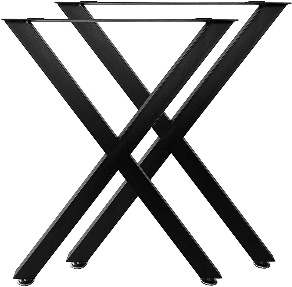 Karpevta 15.7H15.5W Set of 2 X-Frame Dining Table Legs