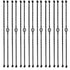 Karpevta Iron Balusters Hollow Single Basket with Knuckles Double Twist 1/2" Square Metal Balusters with Iron Baluster