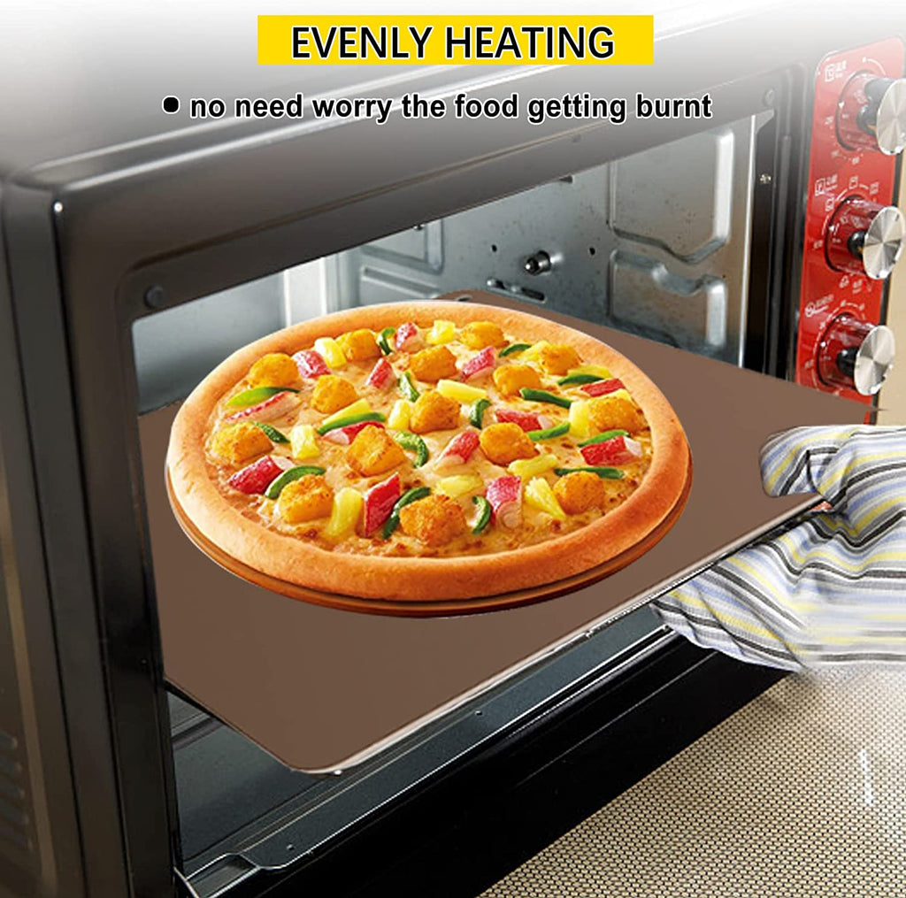 Karpevta Pizza Stone for Oven,Baking Steel Pizza 13"X13" Steel Pizza Stone with Pizza Cutter